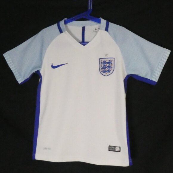 NIKE - Dri-Fit | size 22 | England 2016 2018 National Team Home Football Shirt - Picture 1 of 16